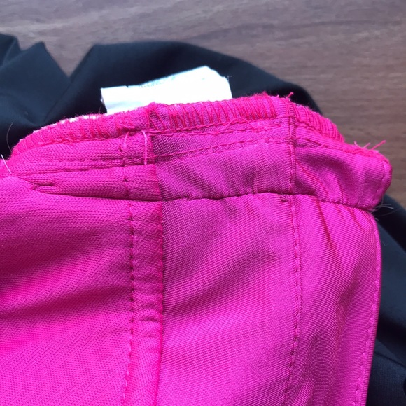 Speechless Hot Pink and Black Ruched One-Shoulder Bodycon Dress, Size Small - Picture 5 of 9